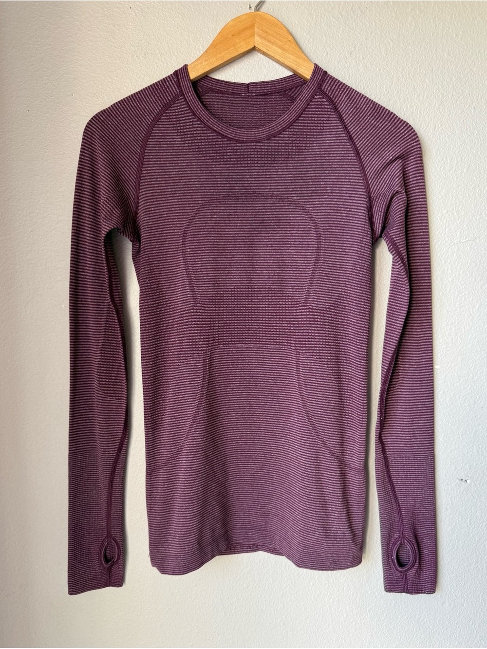Lululemon Run Swiftly Tech Long Sleeve Shirt Heathered Plum Women’s Size 4